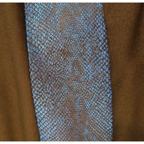 Vintage Pop Icon Shirt Men's Large Black Blue Button Up  Disco Retro    T4 - Picture 6 of 6